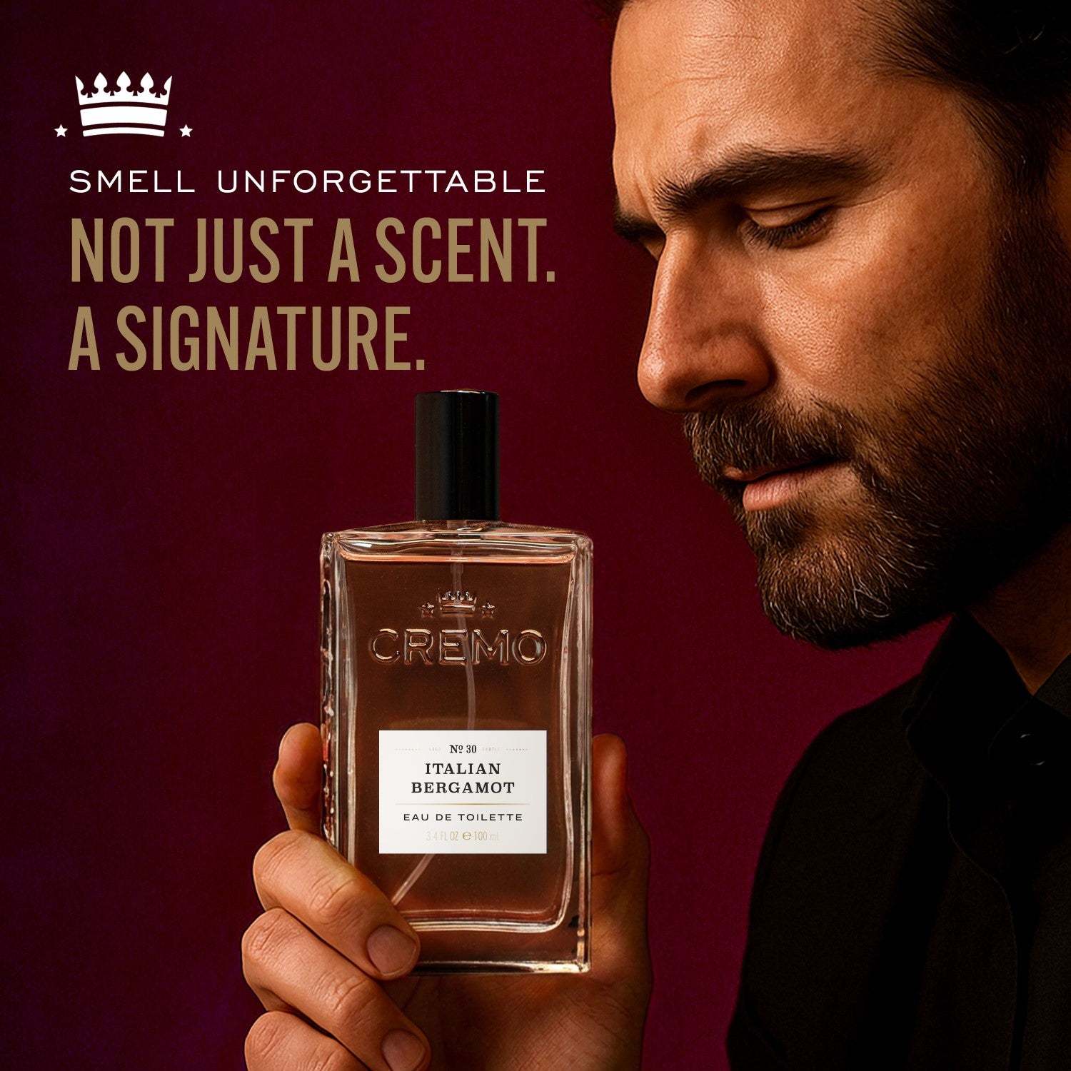 CREMO Italian Bergamot - Eau de Toilette en Vaporisateur - 100 ml