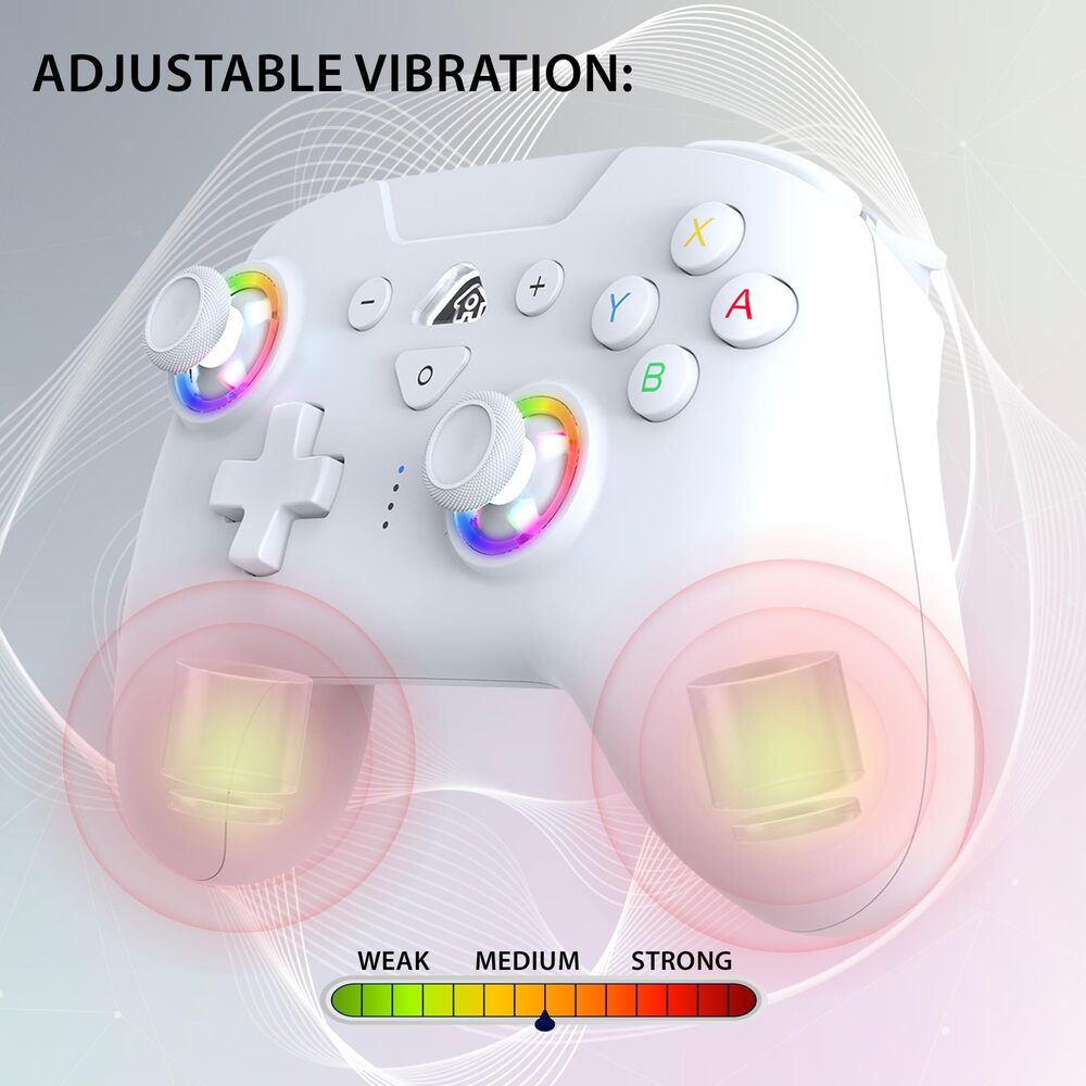 SUBSONIC Manette sans fil SW2 & SW avec LED - Blanc