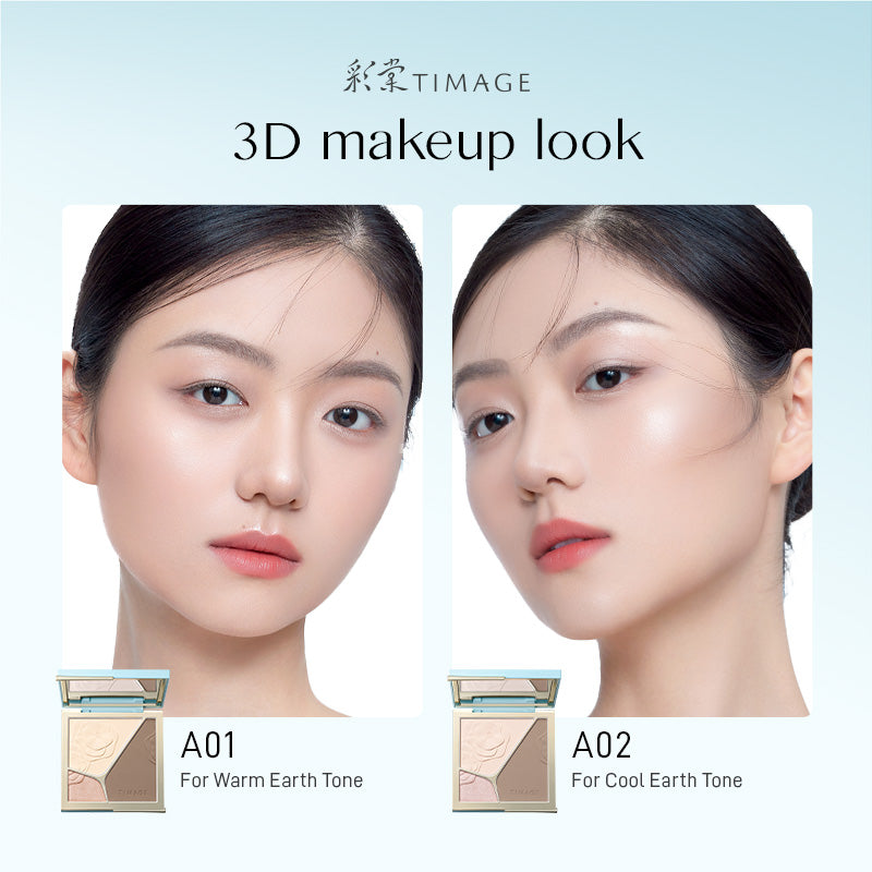TIMAGE Palette d’estompage ombre et lumière douce A02