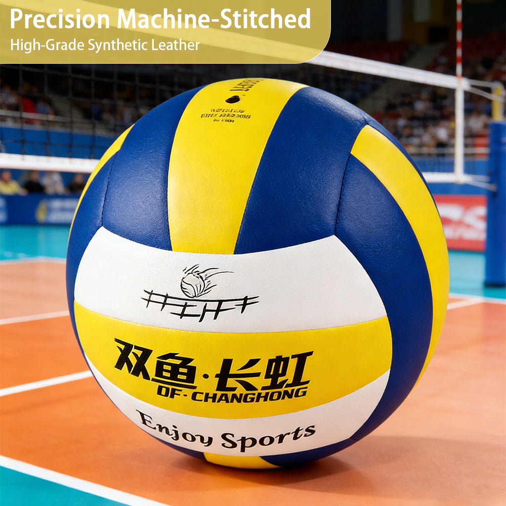Double Fish Changhong VH511P Ballon de volley PU Taille 5 Usage entraînement/examen