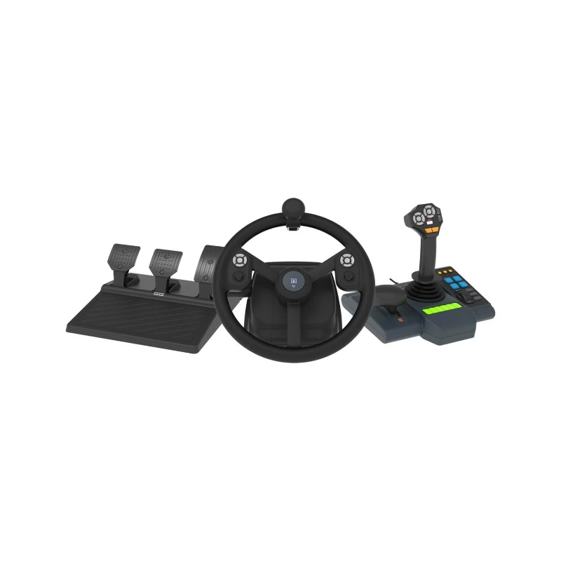 Hori Système de contrôle des véhicules agricoles Farming Vehicle Control System pour PC - Inclus Volant, Levier de commande et Pédales