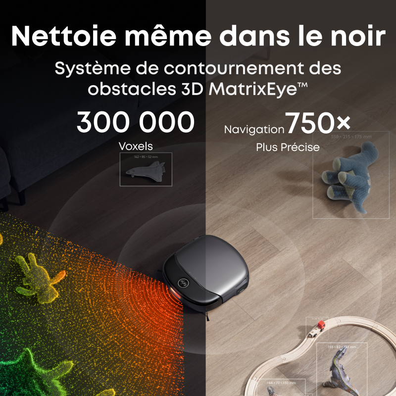 eufy S1 Pro Aspirateur robot laveur tout-en-un, serpillière toujours propre et nettoyage par ozonisation écologique, 8000 Pa, levage automatique de la serpillière