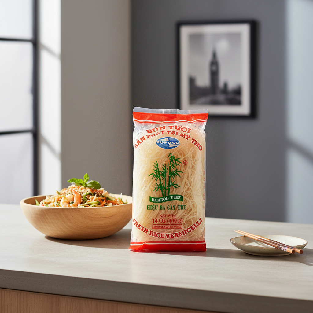 Bamboo Tree Nouilles de riz épaisses - 8 x 50 g