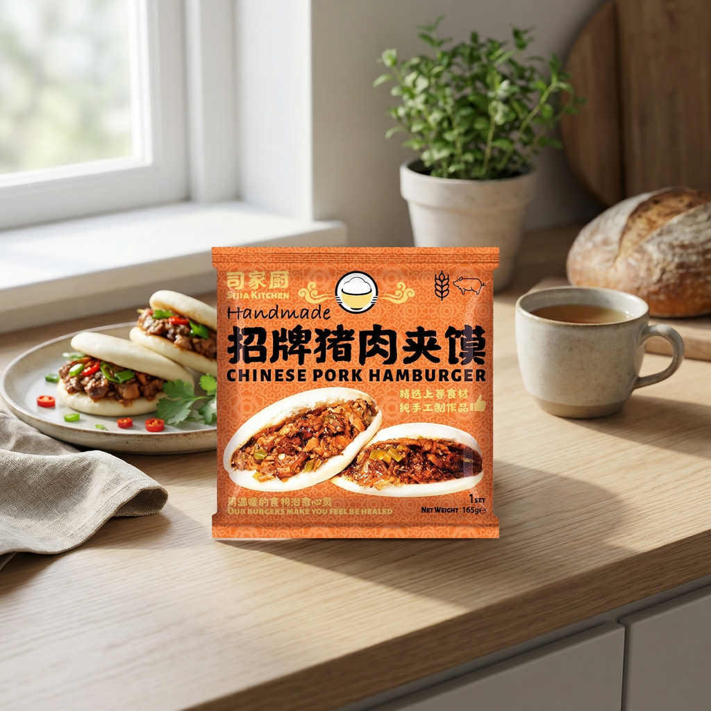 SIJIA Kitchen Burger chinois au porc 165 g