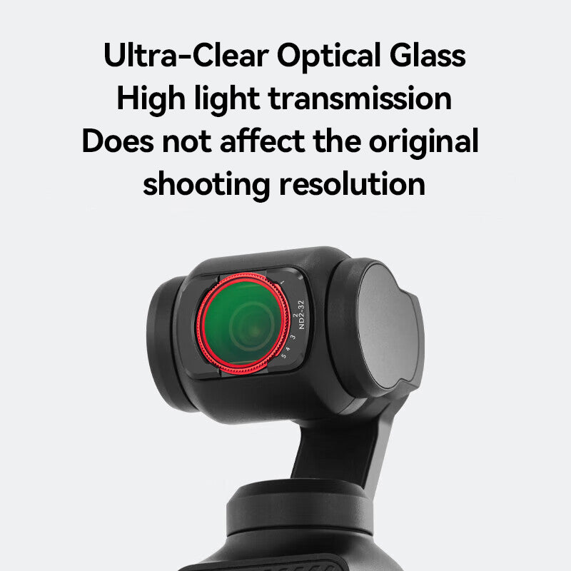 ochama×J.ZAO Kit de Filtres Pocket 3 - Filtres Magnétiques à Clipser (Black Mist/ND/CPL/UV) Compatibles avec Caméras DJI Osmo