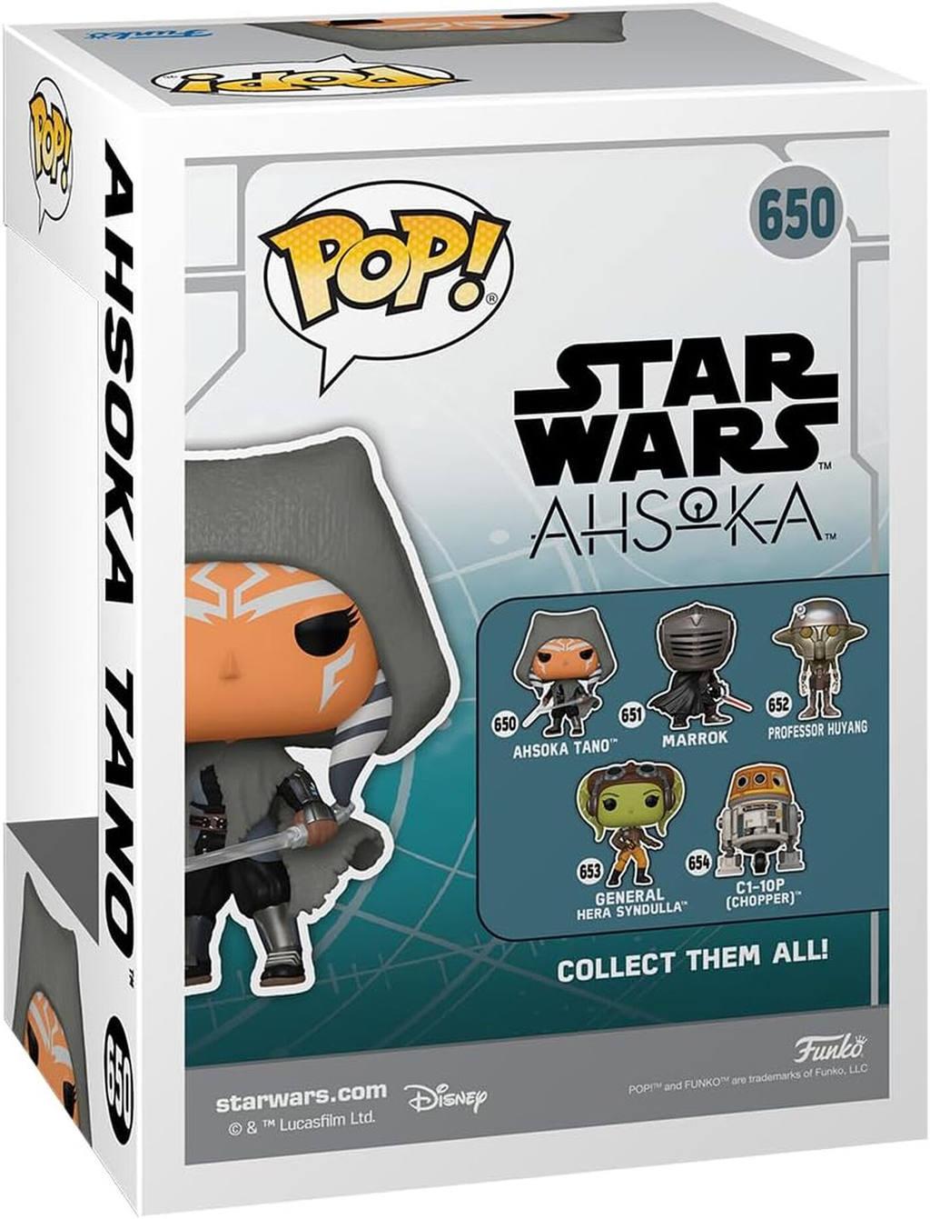 FUNKO Pop! Star Wars Ahsoka Tano #650 figurine à tête oscillante à collectionner