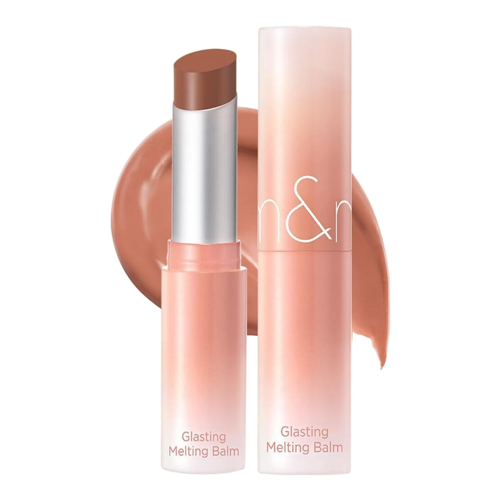 rom&nd Baume fondu effet verre (Nouveau) 6 couleurs Gloss à lèvres hydratant translucide haute pigmentation végane 11 Corail chamois 3,5 g