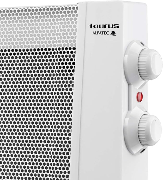 TAURUS Alpatec PRMB1600 Radiateur rayonnant électrique, 1600 W, blanc