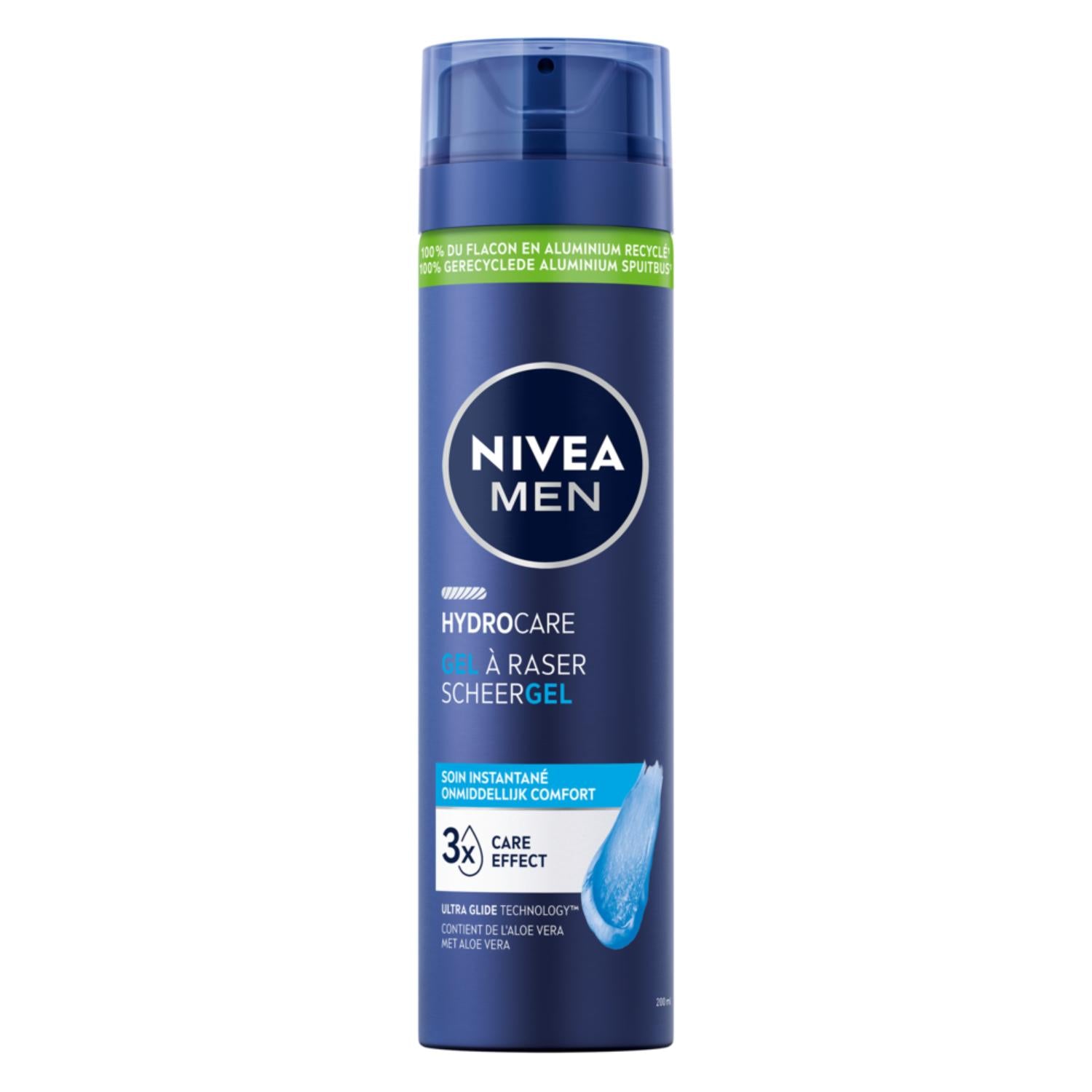 NIVEA MEN Hydro Care Visage Gel à Raser 200 ml