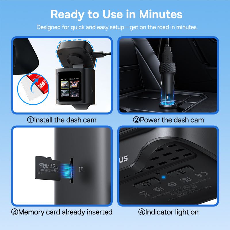 Baseus PrimeTrip Series Dashcam - Noir cosmique