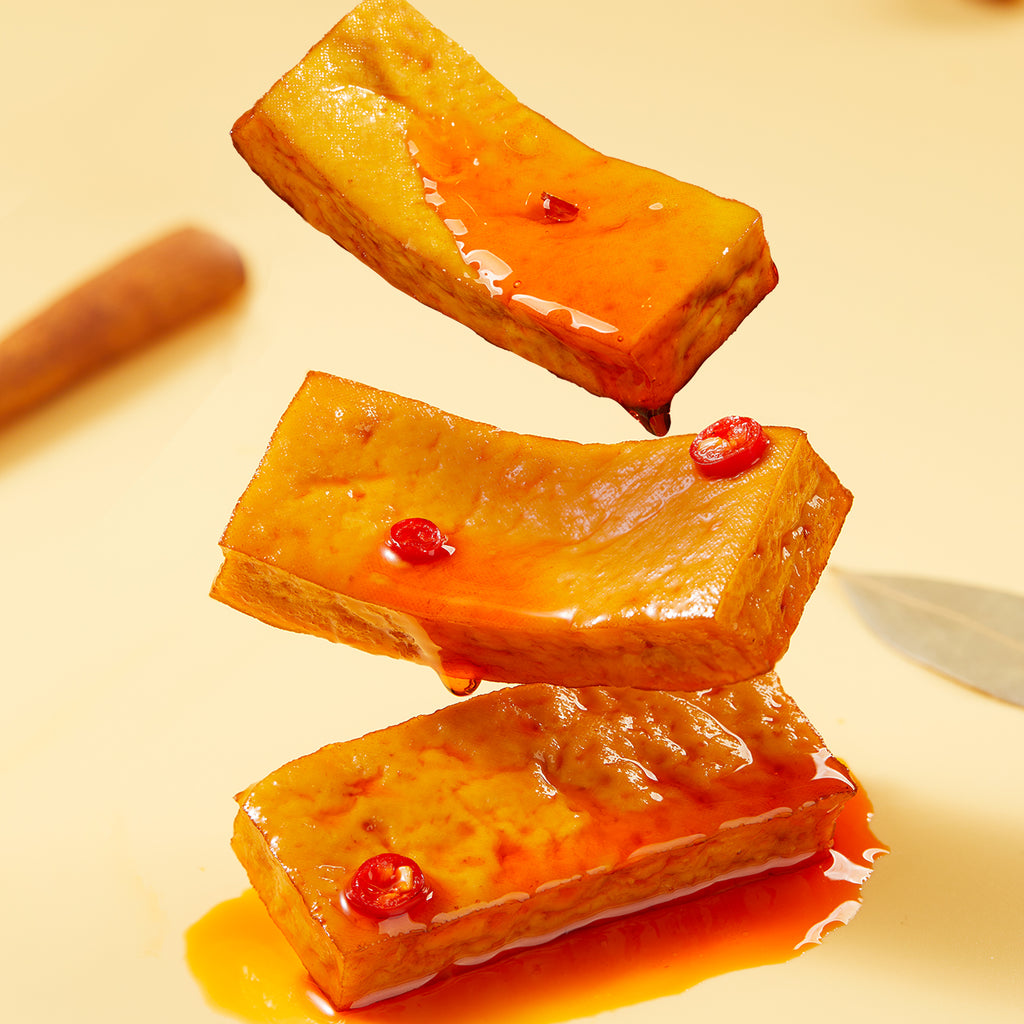 Jin Zai Snack de tofu Goût épicé 108 g 5 sachets individuels