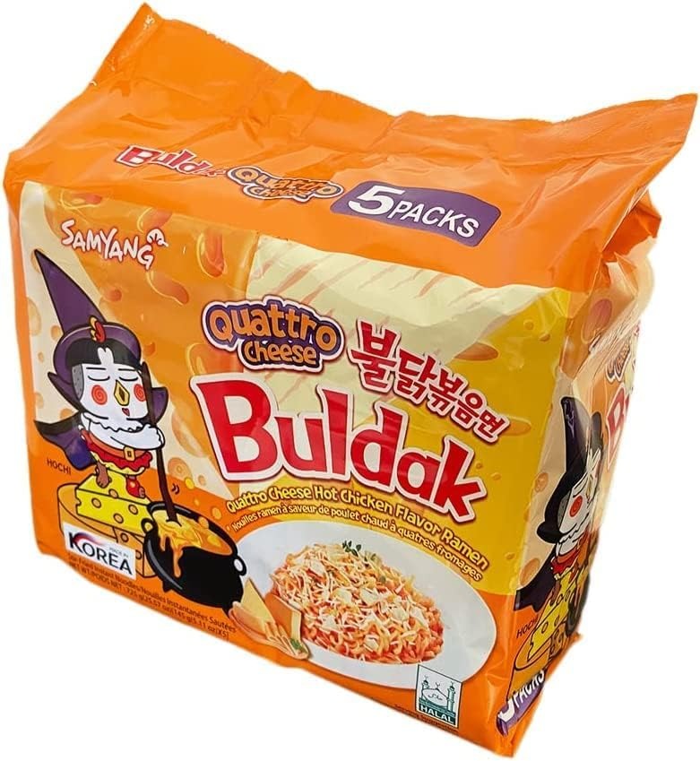 Samyang Buldak Ramen Quattro Fromages 145 g × 5 pièces