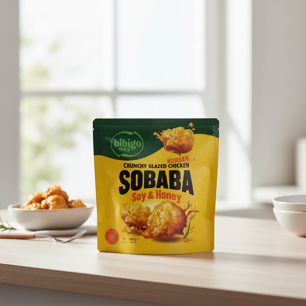 bibigo Poulet frit Sobaba (soja et miel) 250 g