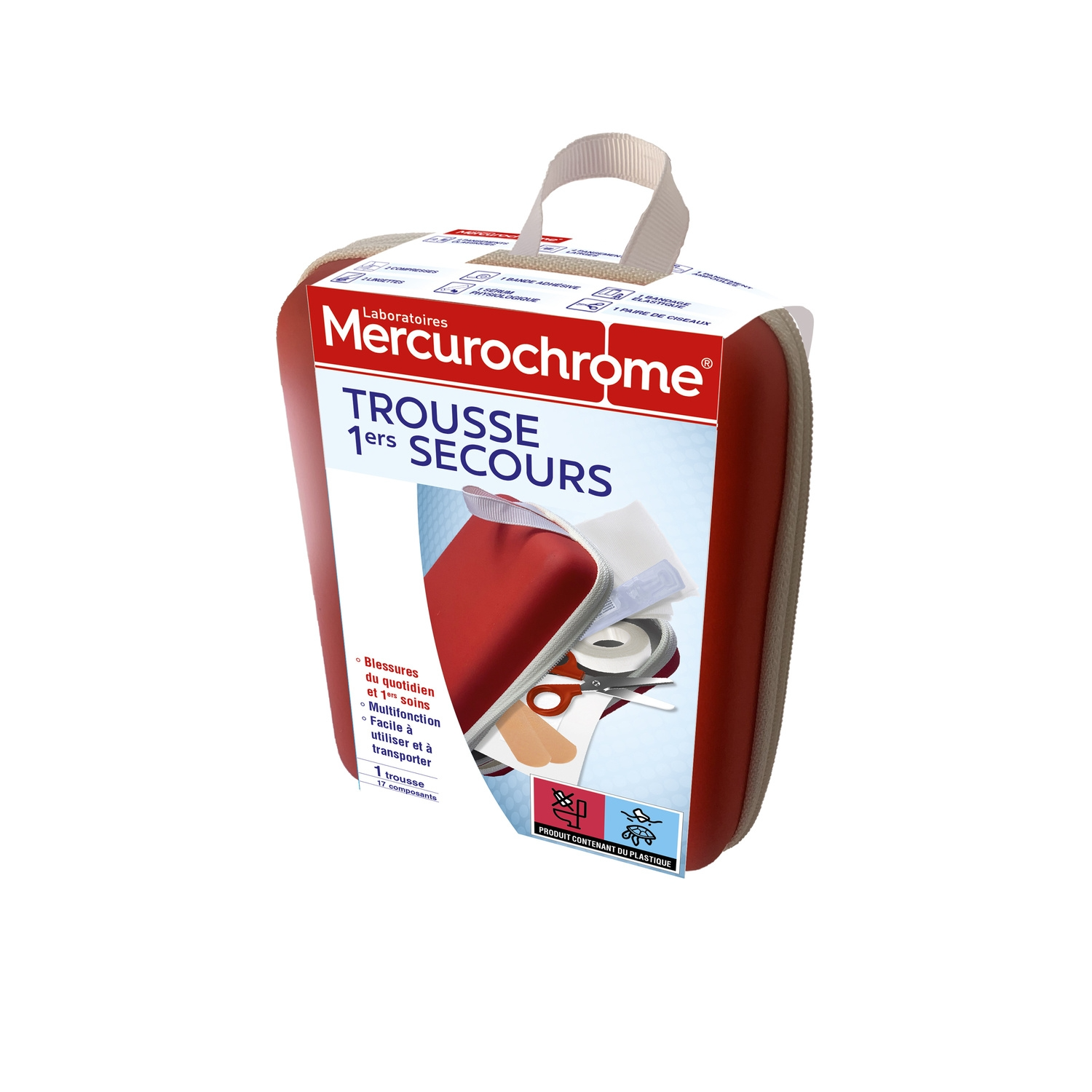 MERCUROCHROME Trousse Premiers Secours Blessures du Quotidien - 1 trousse