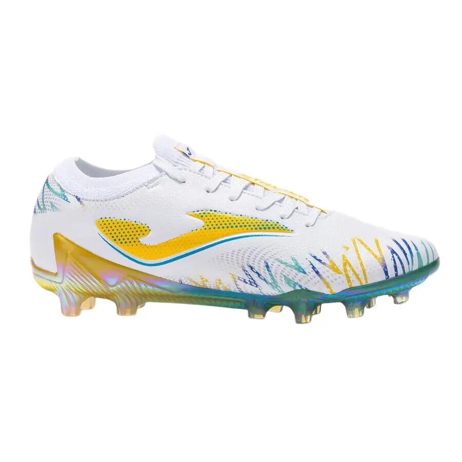 JOMA Chaussures de football Striker 24, terrain ferme (FG), blanc, pointure 43