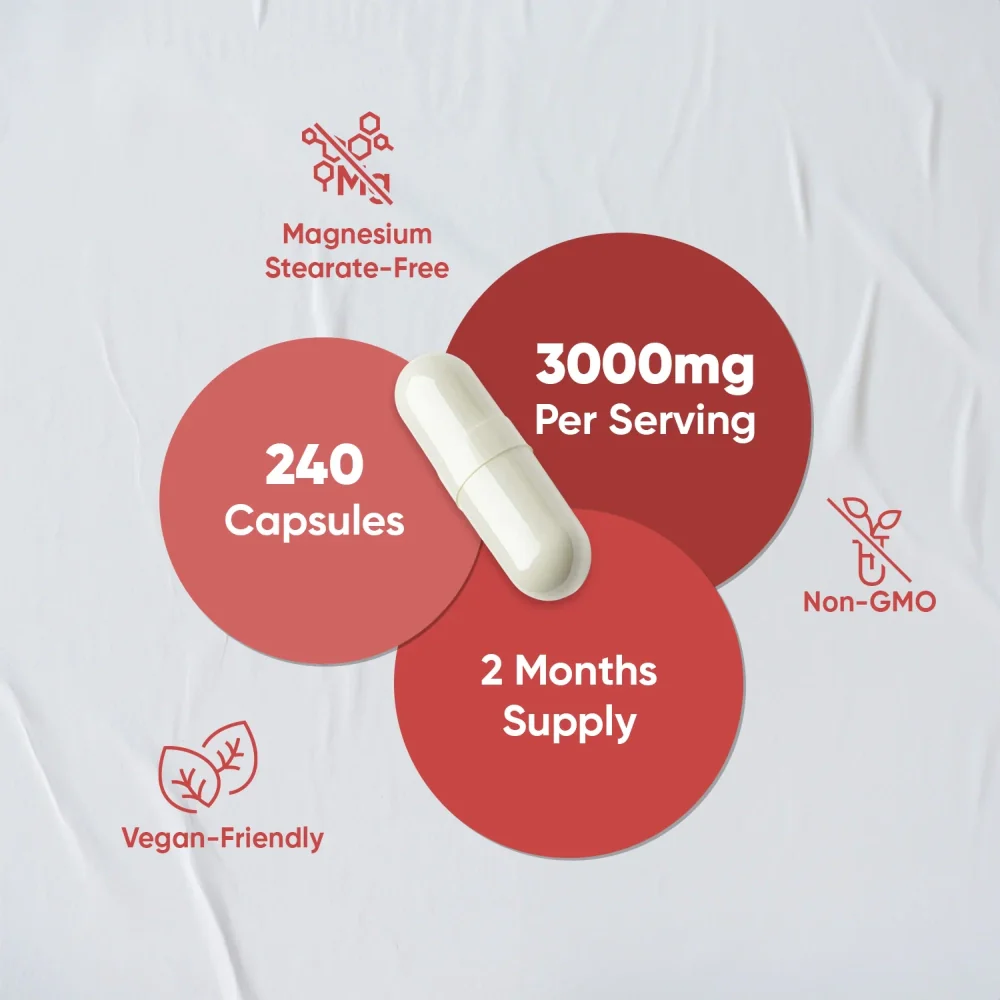 WeightWorld L-Citrulline 3000 mg 240 gélules