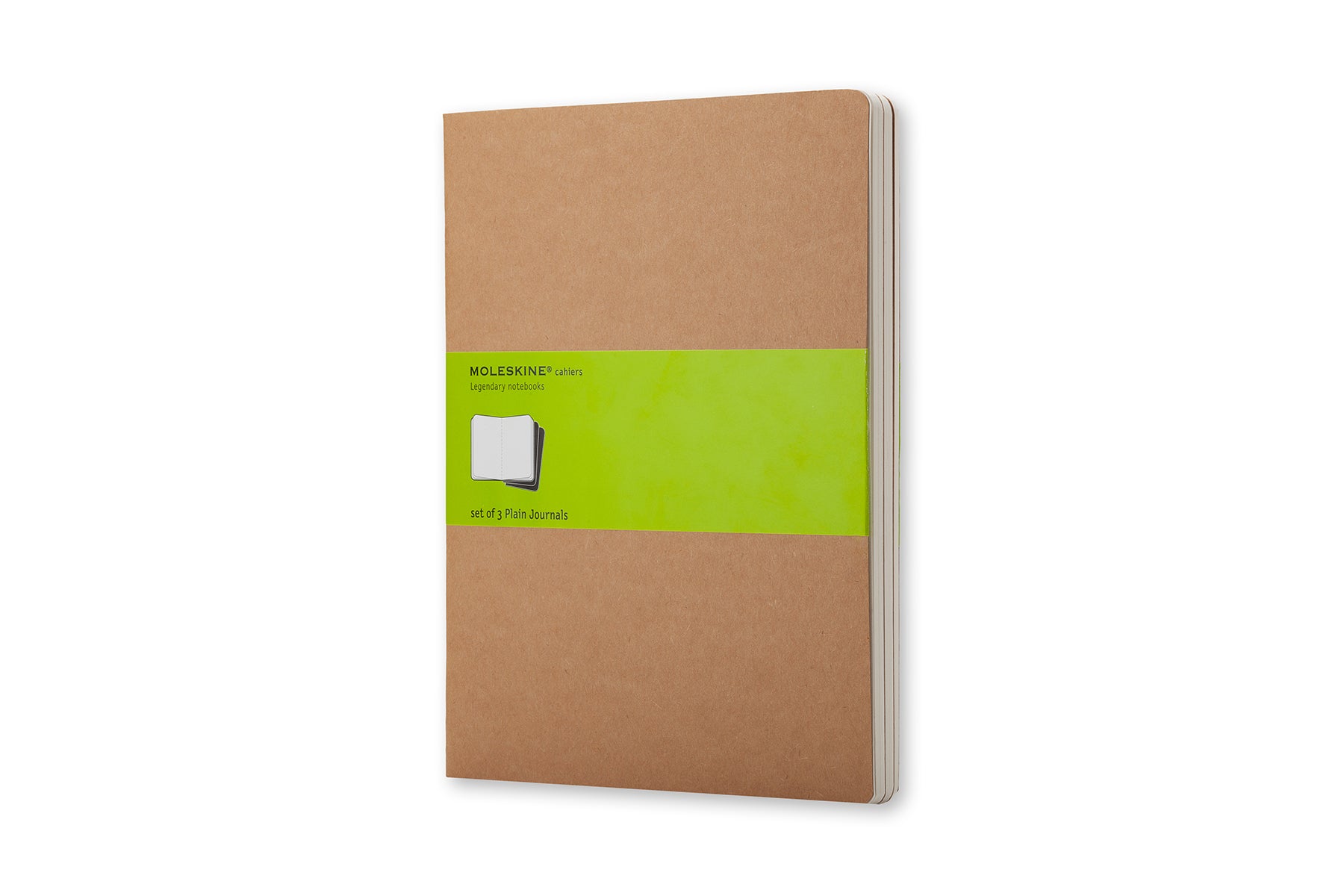 MOLESKINE Set de 3 cahiers vierges grand format - Marron kraft