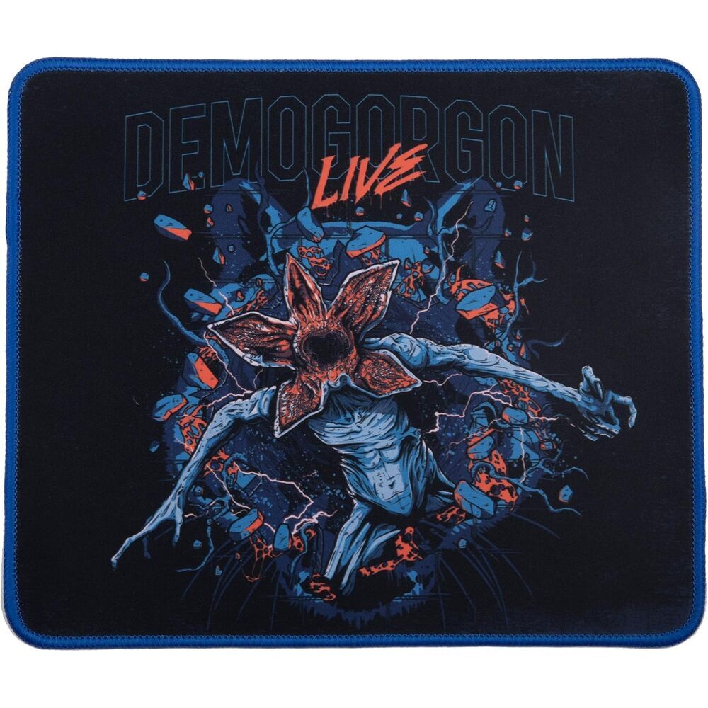Konix Stranger Things Tapis de souris gaming 32 x 27 cm - Surface microfibre antidérapante - Caoutchouc - Motif Demogorgon Live