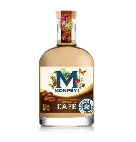 MONPÉYI Liqueur au rhum café 18° - 50 cl
