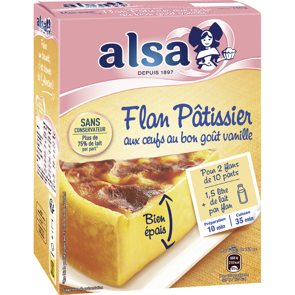 ALSA Preparation Flan Patissier 740g