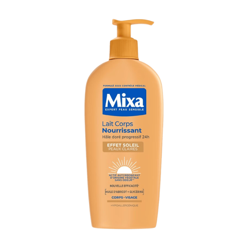 Mixa lait corps effet soleil peaux claires 250ml