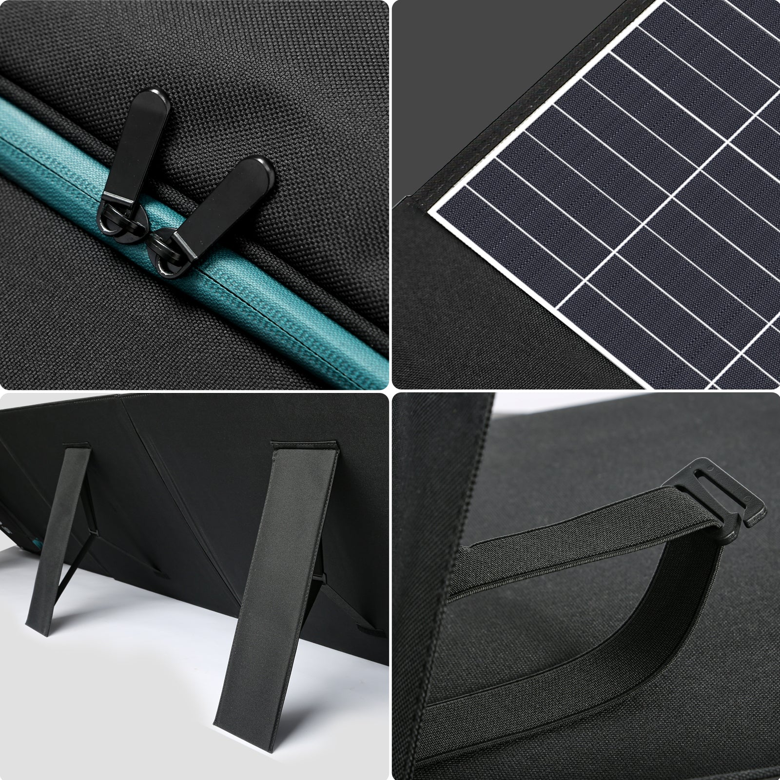 SWAREY 200W Panneau Solaire Pliable, Chargeur Solaire Monocristallin Portable avec Port USB-C 18W et QC3.0, Câble XT60 vers Anderson / DC5521 / DC7450, pour Station d’Énergie