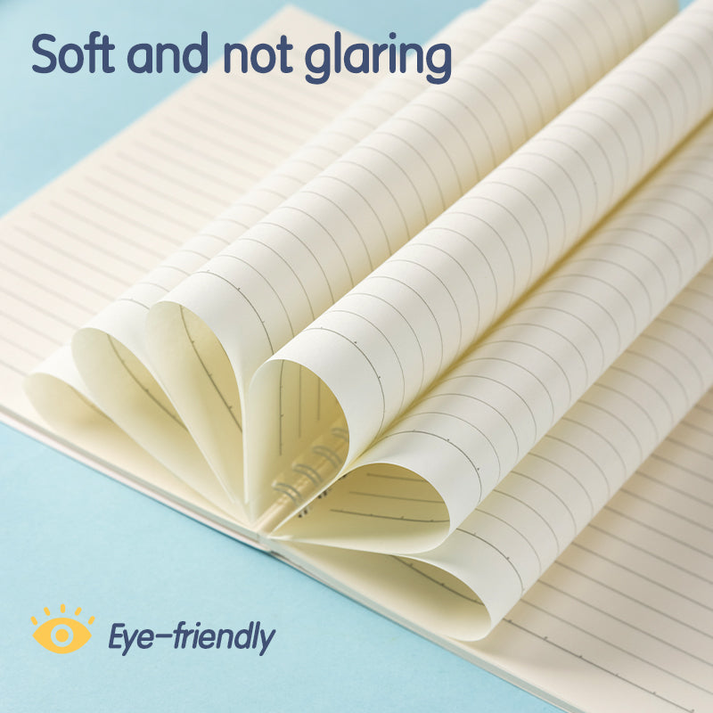 Deli Carnet à spirale, A5 (148 x 210 mm), 60 feuilles/120 pages, 70 g/m² - Parfait pour les étudiants, le bureau et le journaling, Série de couleurs unies, Lot de 4