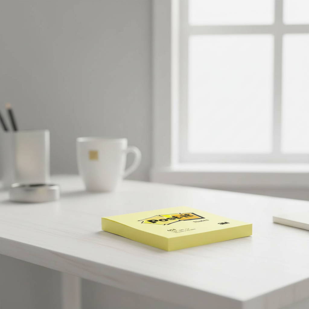 Post-it® Notes repositionnables, Jaune canari, 76 mm x 76 mm, 100 feuilles/bloc, 6 blocs/paquet, 100 % PEFC, SGSCH-PEFC-COC-110078