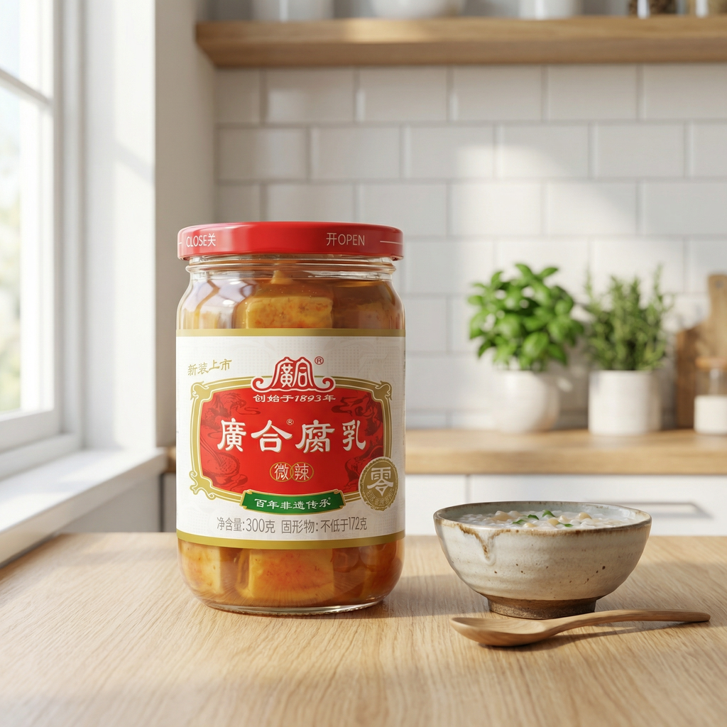 GuangHe Tofu fermenté (légèrement épicé) 300 g