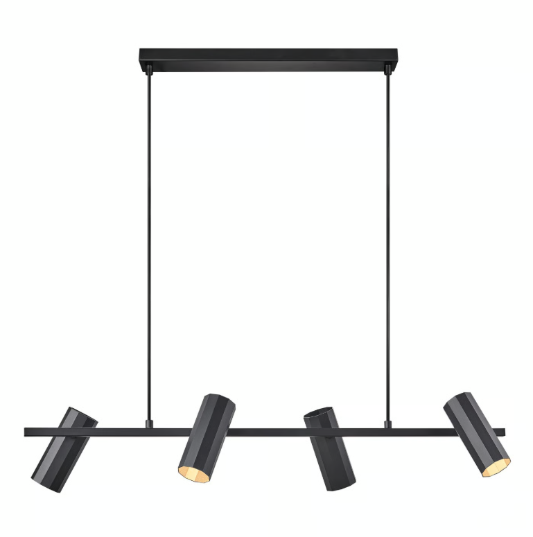 Suspension ALANIS 4-Spot métal noir IP20 GU10 - Nordlux, Intérieur