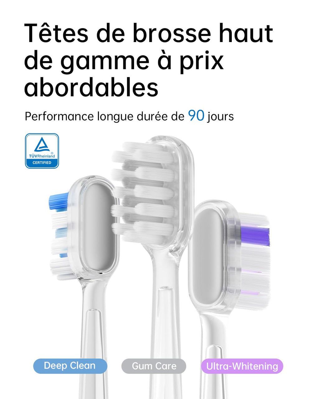 Laifen Wave Brosse à dents électrique sonique de voyage pour adultes à oscillation et vibration, 3 têtes de brosse, étanche IPX7, recharge magnétique, aluminium