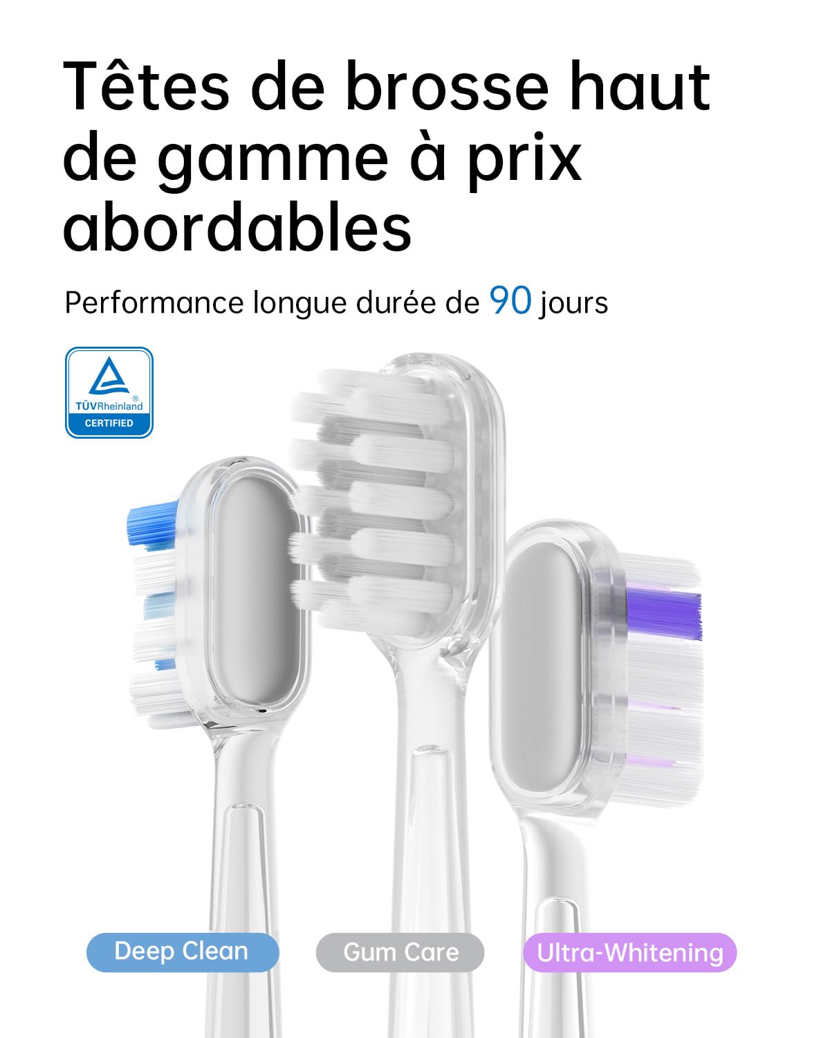 Laifen Wave Brosse à dents électrique sonique de voyage pour adultes à oscillation et vibration, 3 têtes de brosse, étanche IPX7, recharge magnétique, aluminium