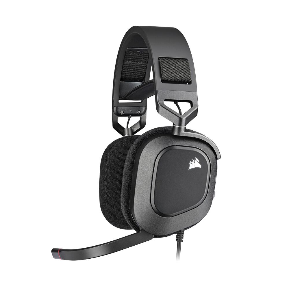 Corsair HS80 RGB USB Casque Gaming Filaire USB - Micro rabattable - Carbone
