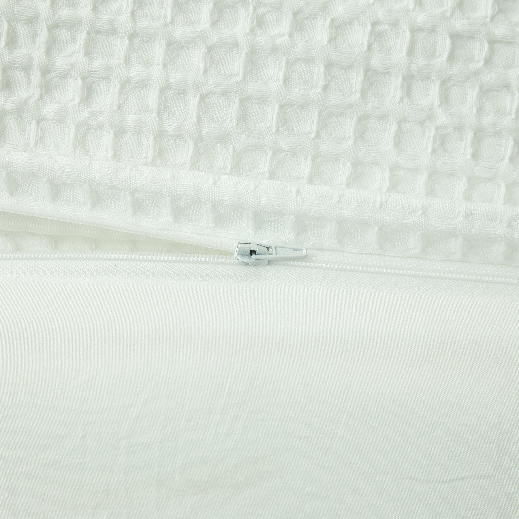 Ensemble housse de couette et taies d'oreiller, blanc, 200 x 220 cm + 80 x 80 cm x 2