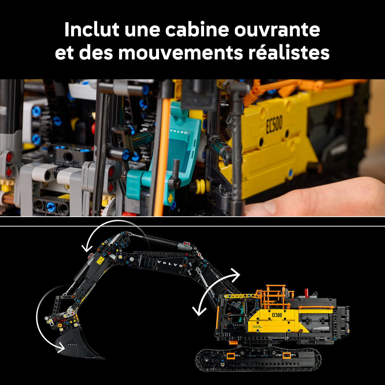 LEGO Technic 42215 Pelleteuse Volvo EC500 hybride