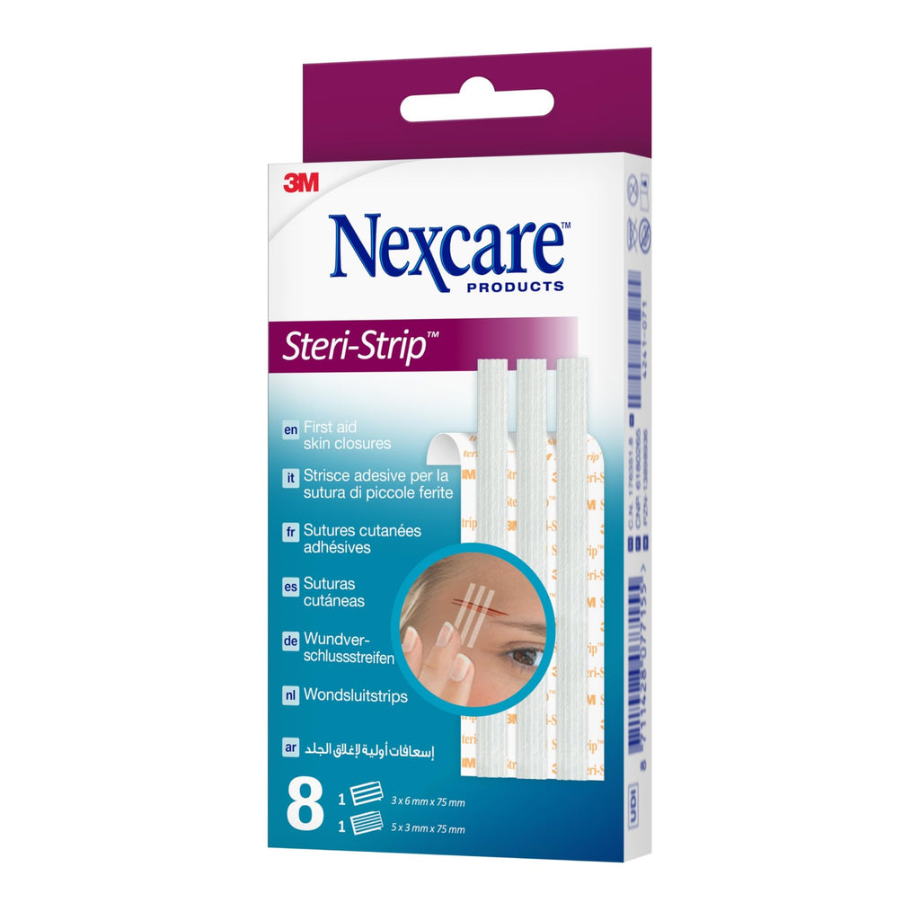 NEXCARE™ Steri-Strip™ Pansements Cutanés Assortis R150C, Lot de 8