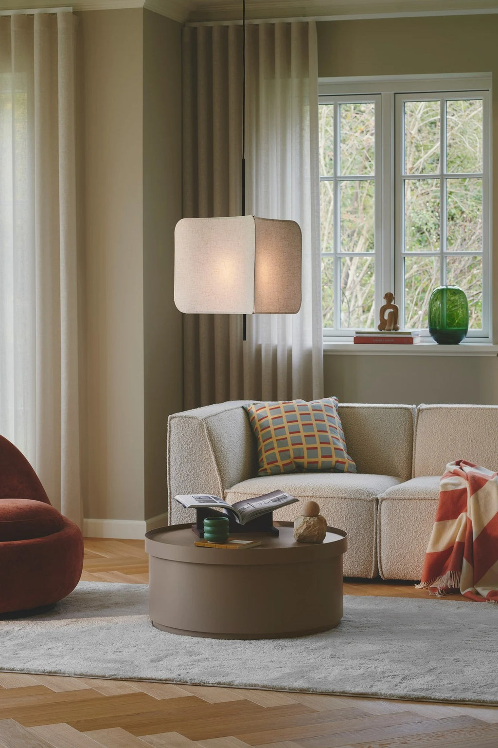 Suspension TINTO textile noir IP20 E27 - Nordlux, Intérieur