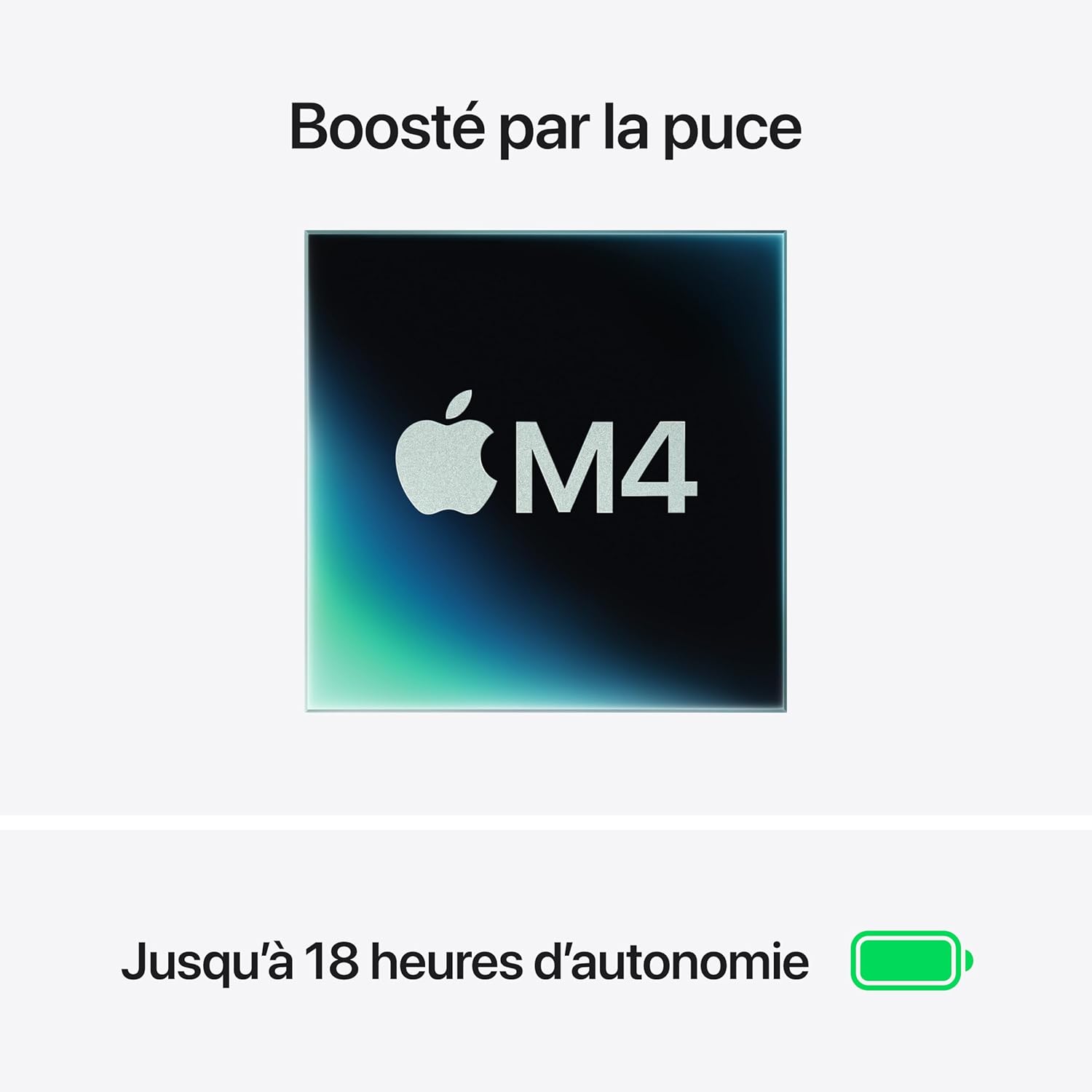 Apple MacBook Air 15 pouces (M4, CPU 10 cœurs / GPU 10 cœurs) 16 Go RAM, 256 Go SSD - Lumière stellaire, AZERTY