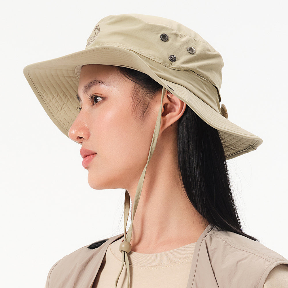 PELLIOT Casquette de pêche de plein air Unisexe Voyage Camping Étanche Durable - Khaki