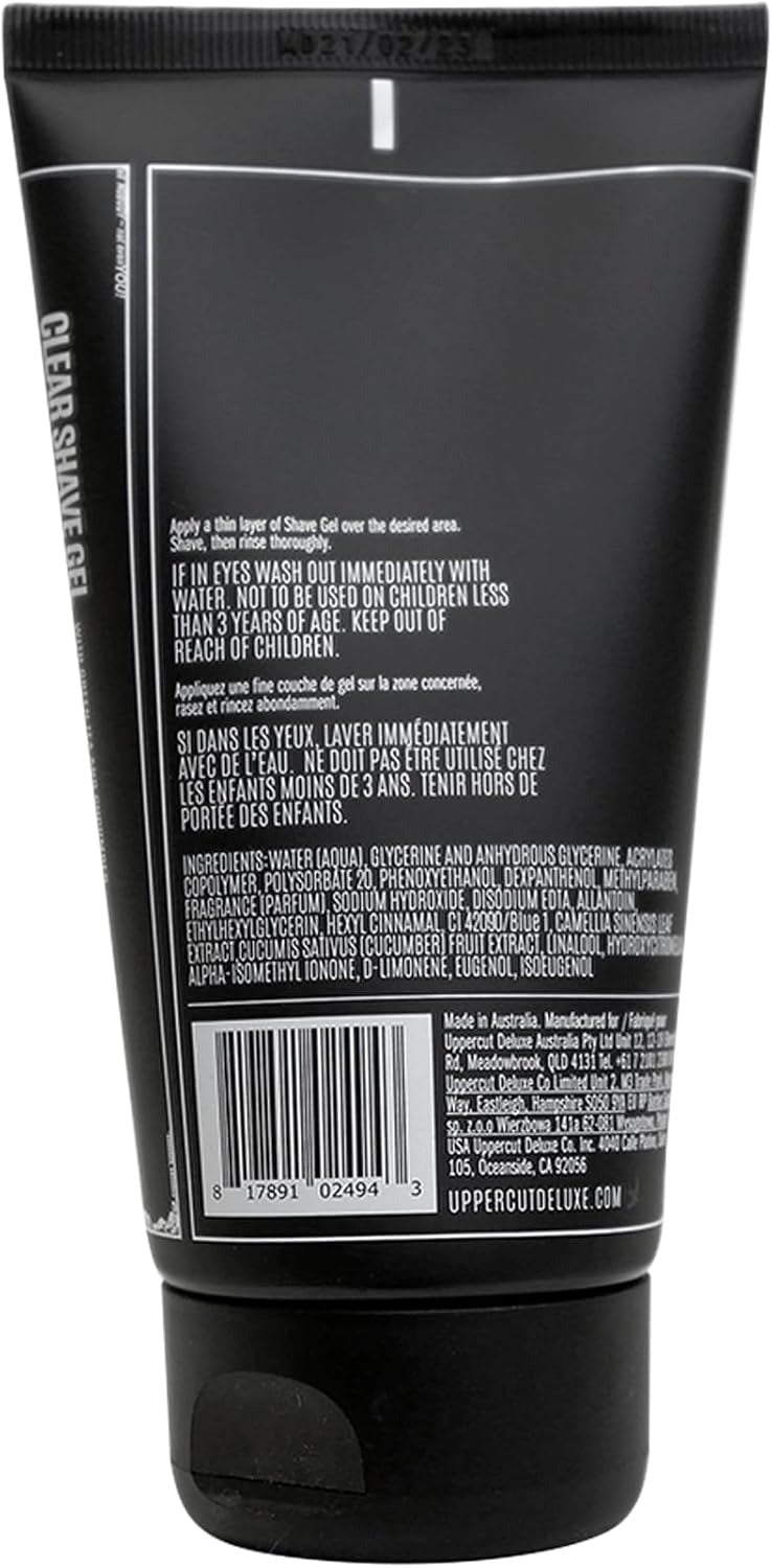 UPPERCUT DELUXE Gel de Rasage Transparent 120 ml