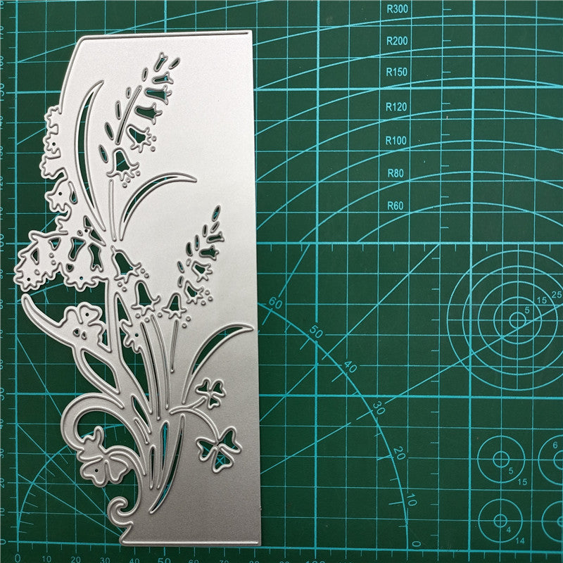 Emporte-pièces en métal feuilles de fleur, emporte-pièces à bordure clochette pour fleur de gloire, gabarits de découpe pour album de scrapbooking DIY