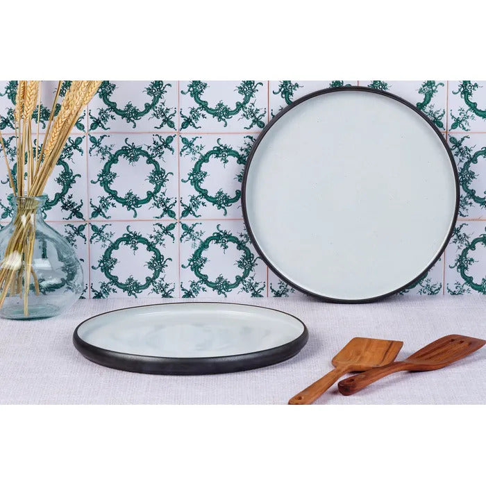 BJÖRN GOURMET Lot de 2 plateaux de service onyx - Ø 33 cm