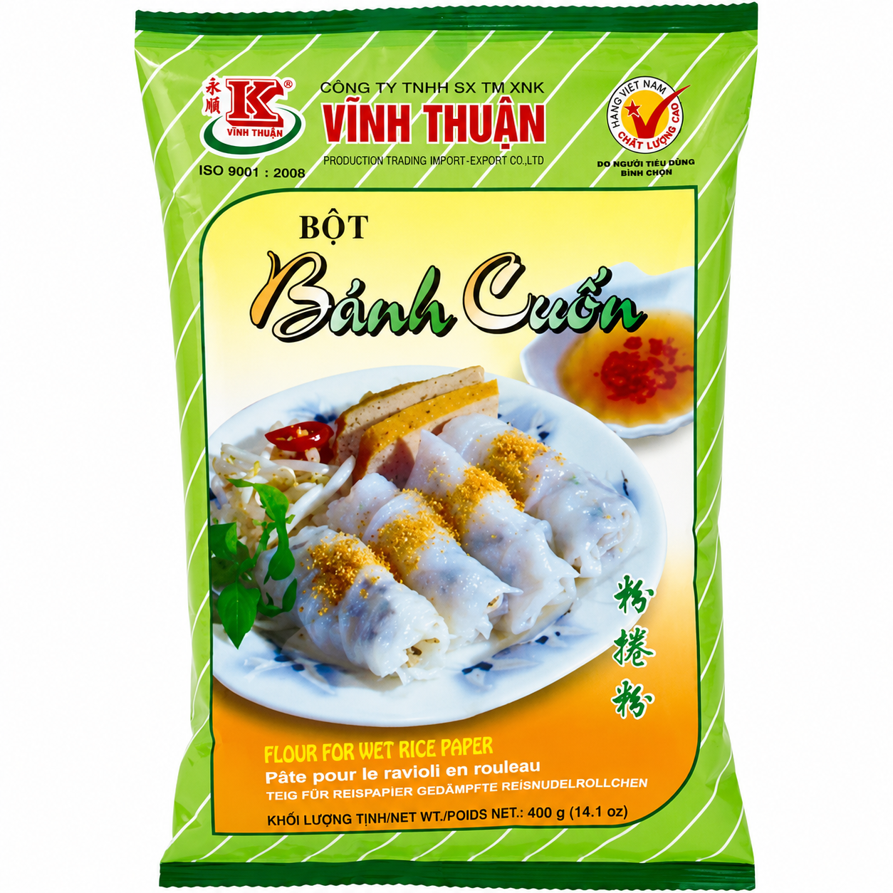 Vĩnh Thuận Préparation pour galettes de riz cuites à la vapeur 400 g