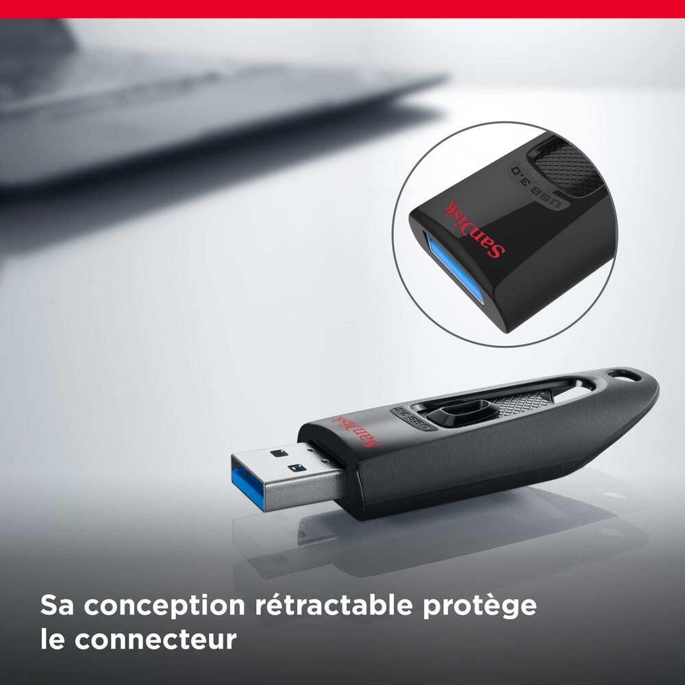 SanDisk Ultra Clé USB 3.0 128 Go