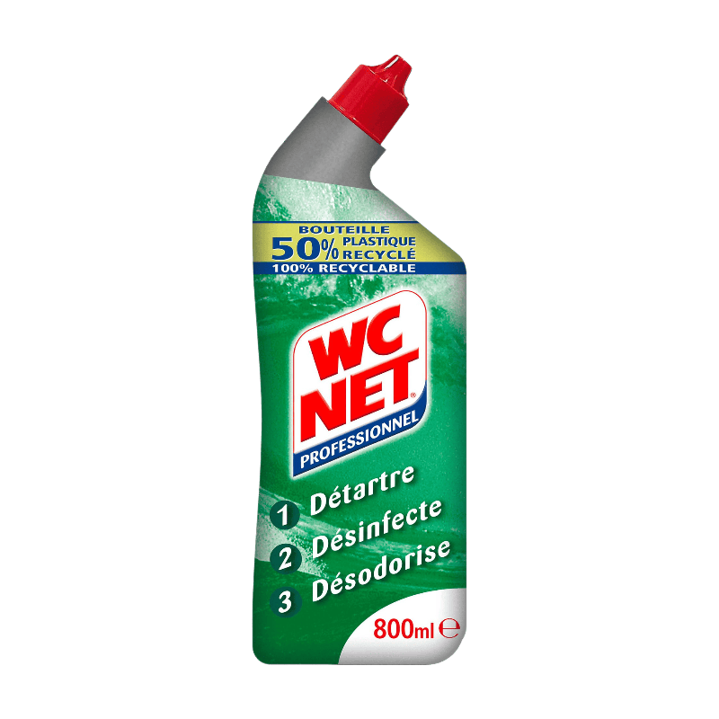 WC NET Nettoyant WC professionnel triple action ultra concentré 800 ml