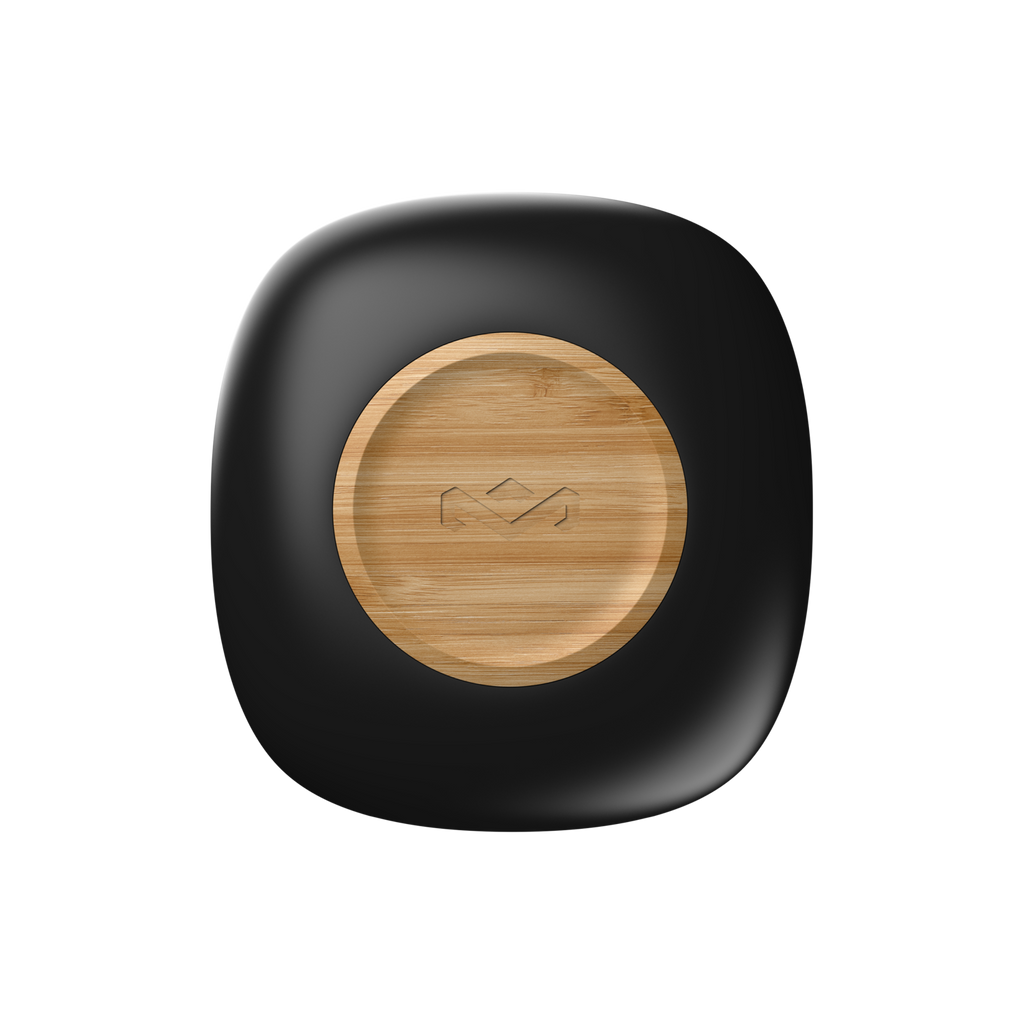 House of Marley Écouteurs open ear Liberate Bluetooth avec microphone intégré, 20 h d'autonomie, boîtier de charge USB-C, matériaux durables - Noir