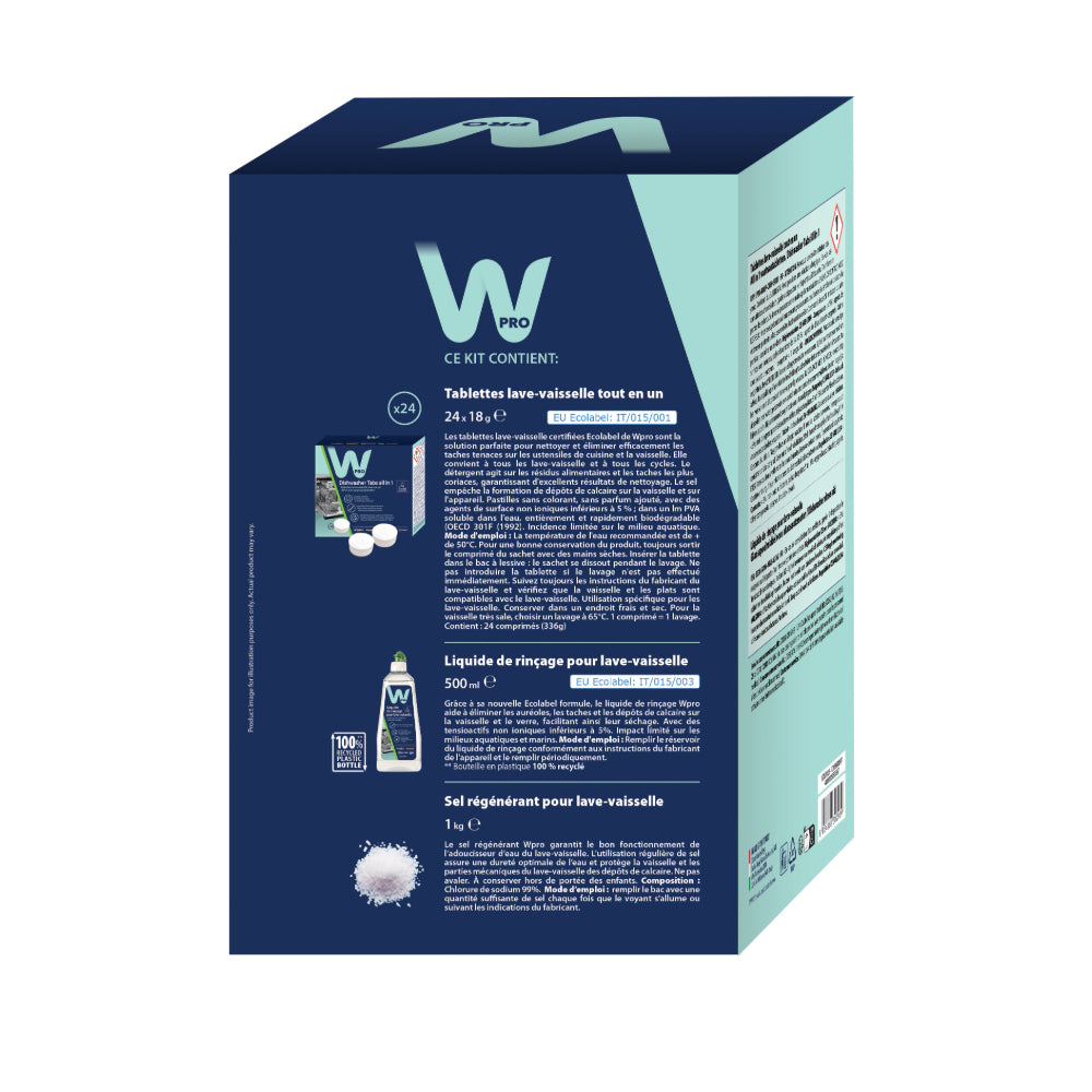 Wpro KDW025 Lave-vaisselle certifiée par l’UE - Kit d’entrée
