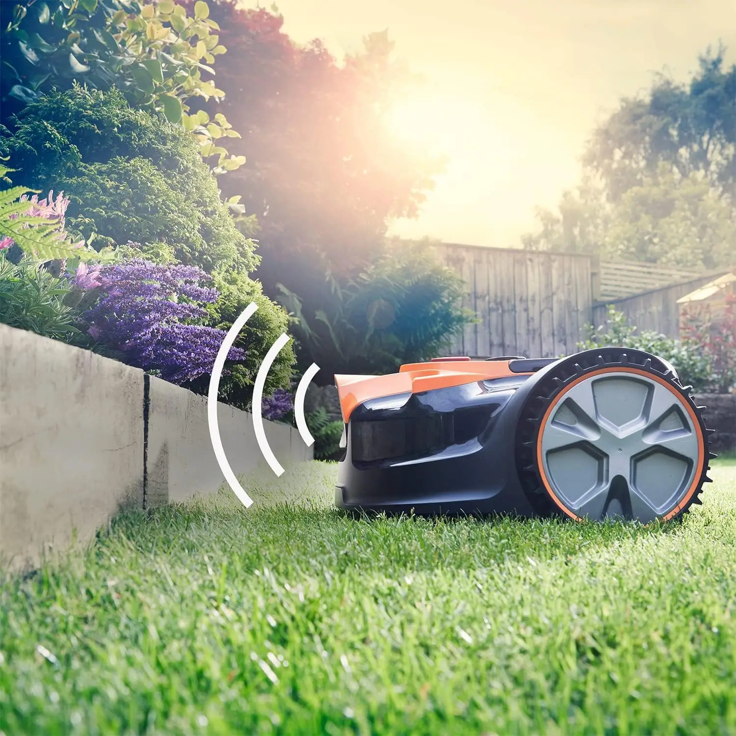 LawnMaster VBRM16-03 OcuMow Robot tondeuse sans fil jusqu'à 150 m² sans câble évitement d'obstacles