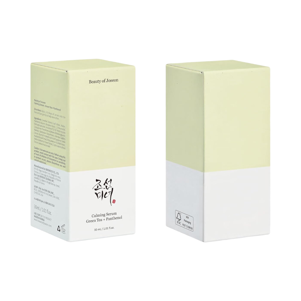 Beauty Of Joseon Sérum apaisant : Thé vert + panthénol Vert 30 ml