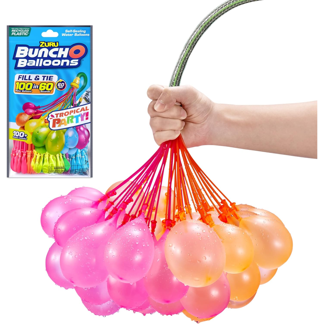 Bunch O Balloons Tropical Party, lot de 3 / 100 ballons à eau - PDQ
